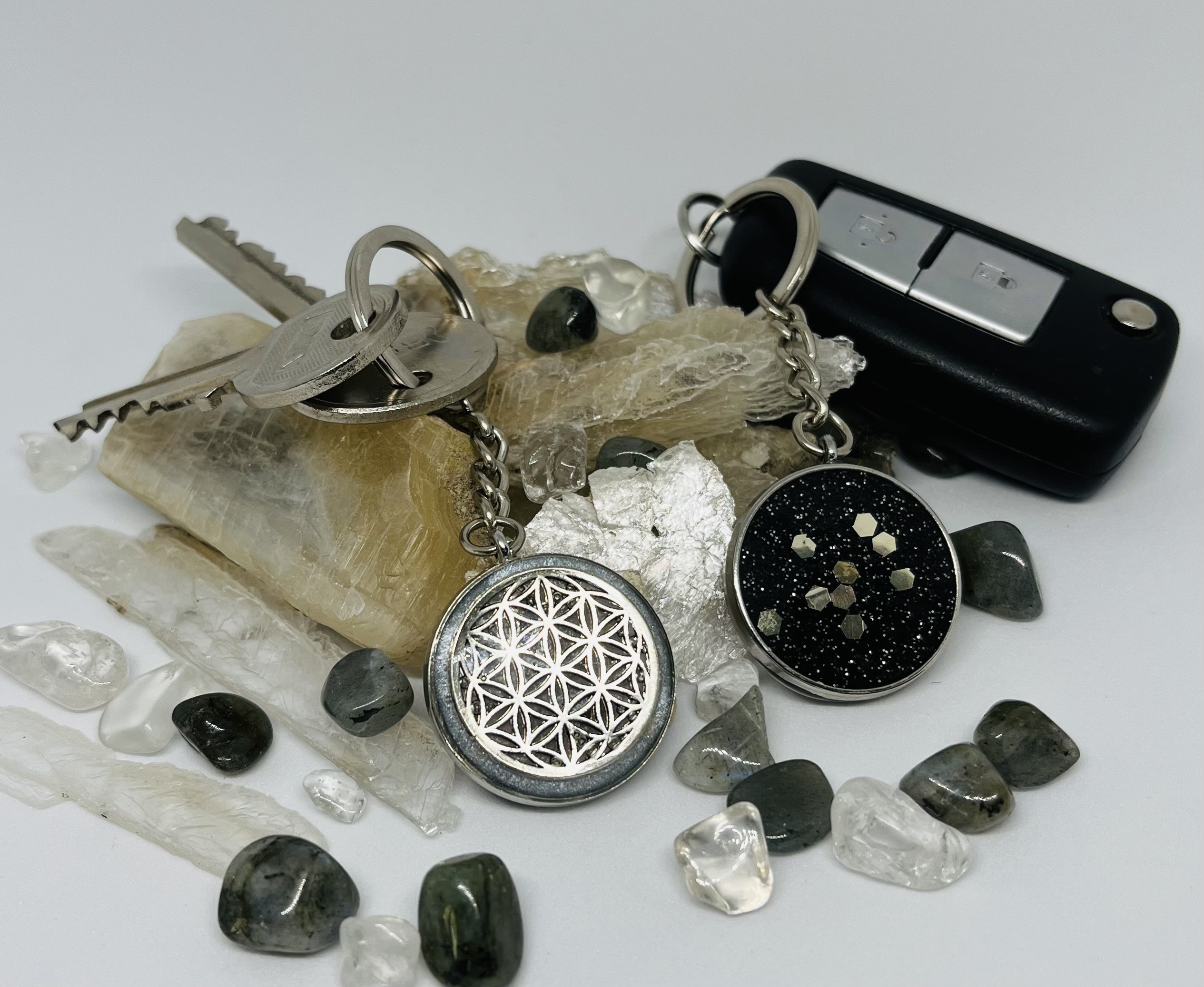 Flower of Life Sacred Geometry KeyChain / Pet-Tag - Image 5