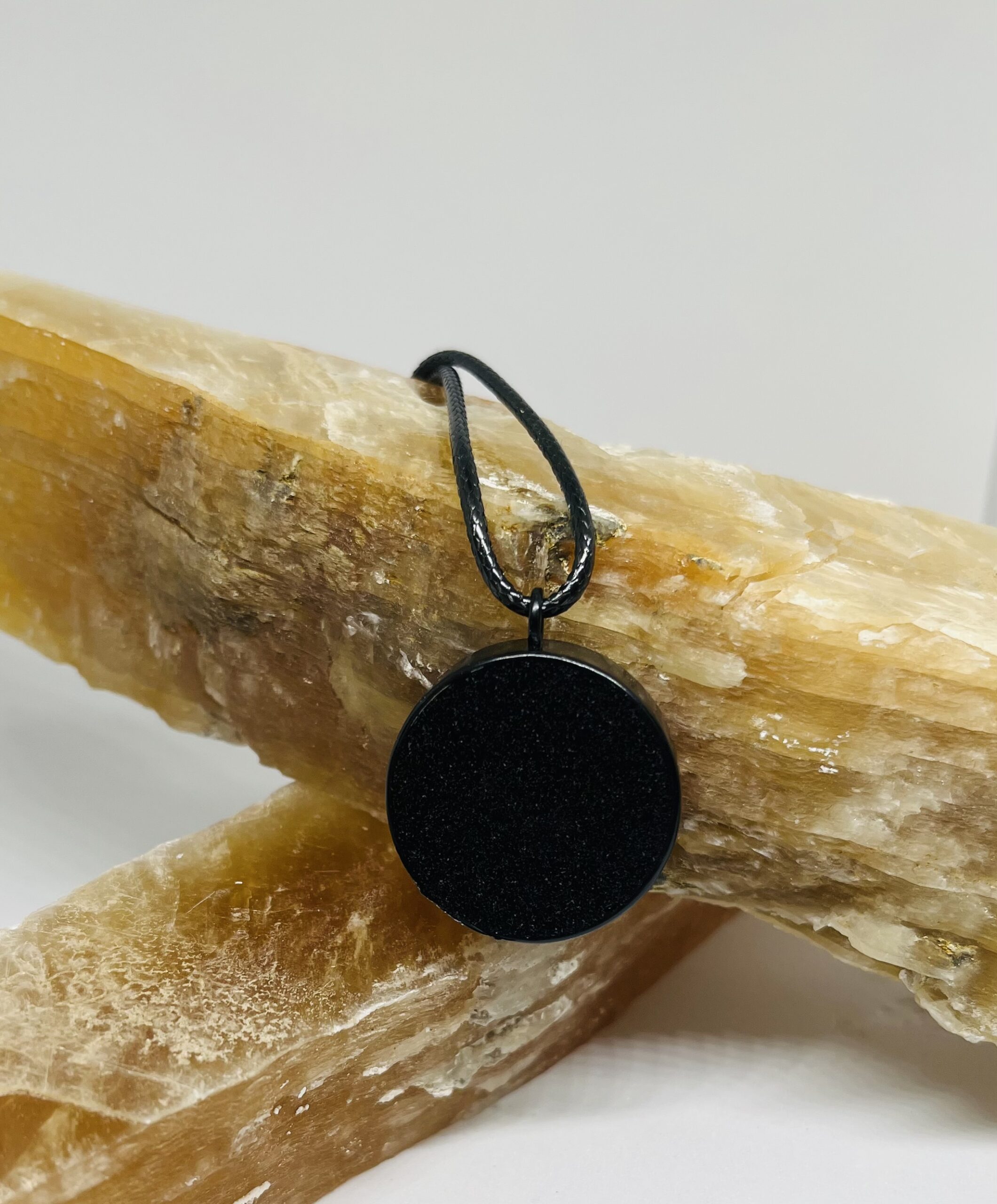 Enhydro Quartz Raw Crystal Pendant - Image 3